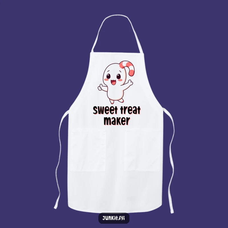 Funny Candy Cane Chef Apron: Cook with Playful Holiday Spirit