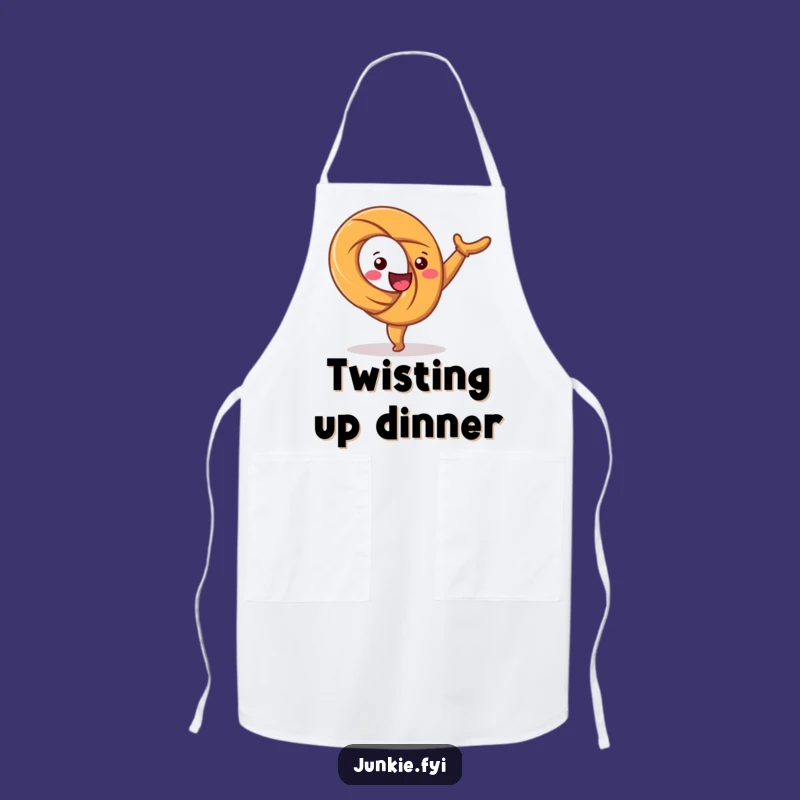 Funny Happy Pretzel Cartwheel Apron - Cook with Comedy and Twisty Style!
