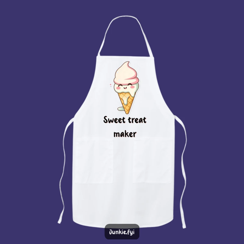 Funny Ice Cream Apron: Keep Messes Away with Sweet, Cool Humor