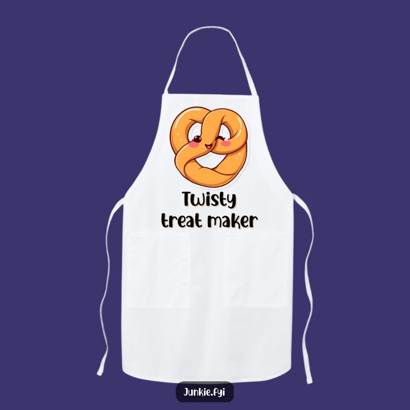 Funny Kawaii Pretzel Twist Apron: Happy Twists in the Kitchen - Kitchen Gift