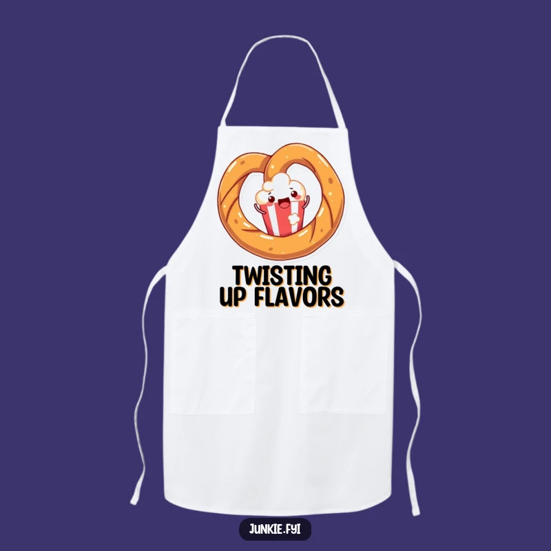 Funny Pretzel Popcorn Apron: Cook with Snack Joy, Perfect Gift