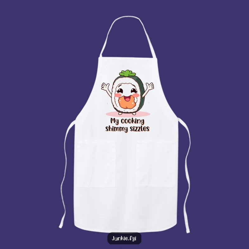 Funny Sushi Shimmy Apron: Chef Roll Character, Practical Humorous Gift for Cooks!