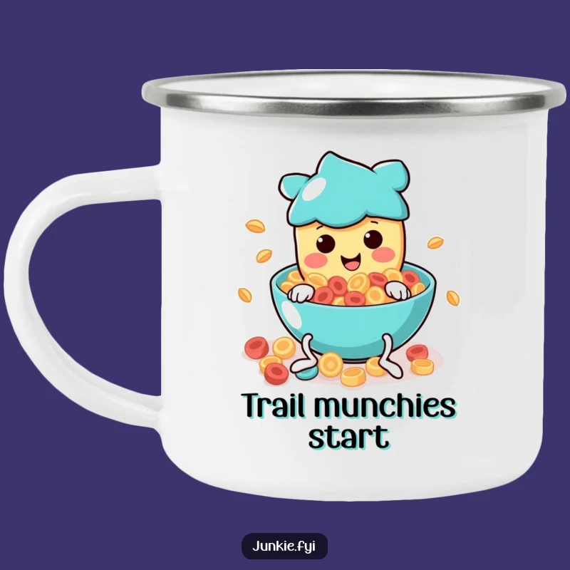 Adventure Funny Cereal Diver Camping Mug: Outdoor Fun with a Food Character, Perfect Funny Gift