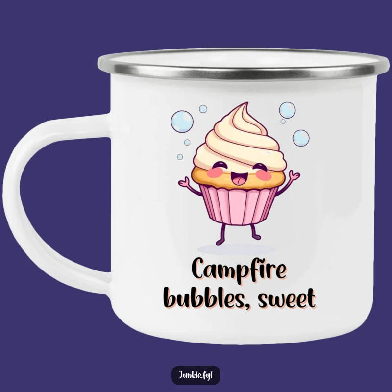 Funny Spunky Cupcake Bubble Camping Mug - Adventure Companion!