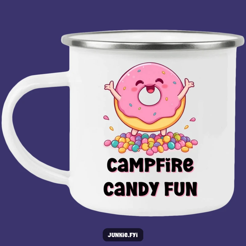 Funny Donut Campfire Mug: Sweet Sips on Outdoor Adventures