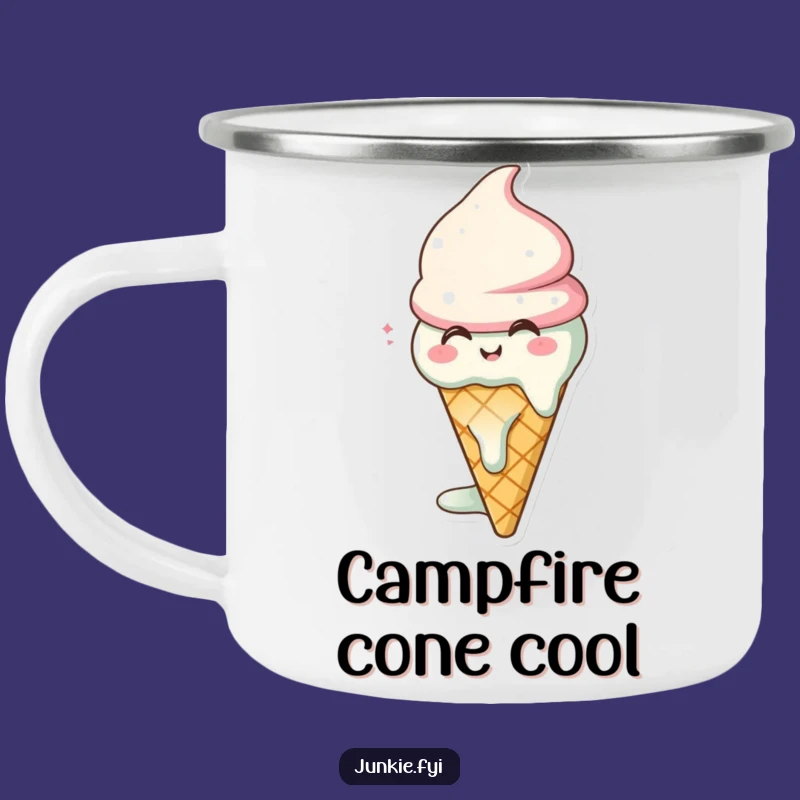 Funny Ice Cream Camping Mug: Your Sweet Companion for Outdoor Adventures