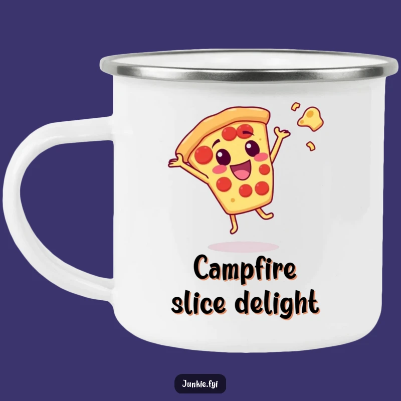 Funny Pizza Campfire Mug: Fuel Your Adventures with Cheesy Joy