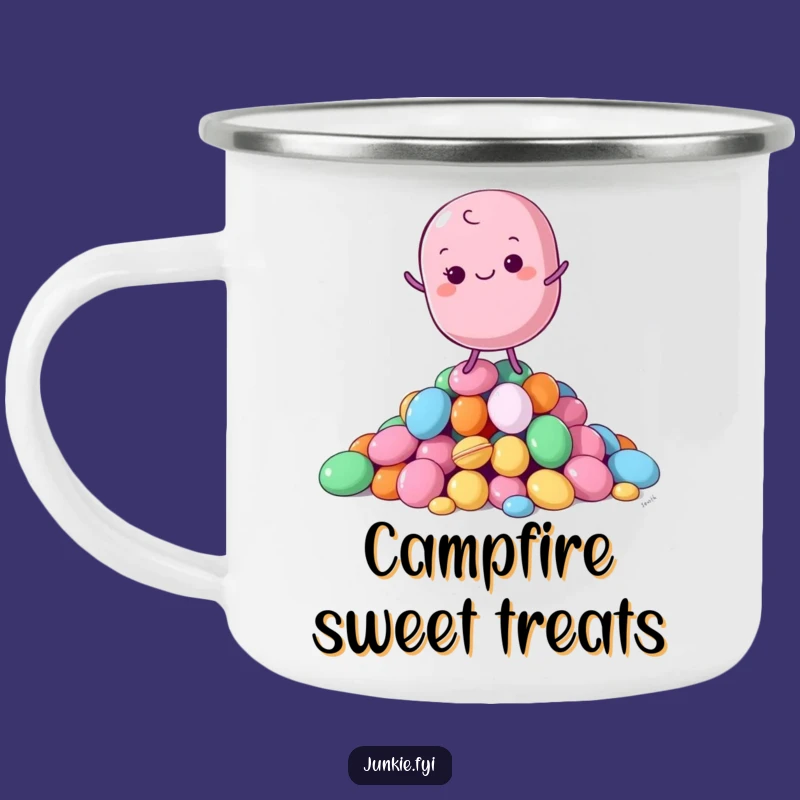 Durable Funny Macaron Camping Mug: Sweet Balance Outdoors, Great Funny Gift