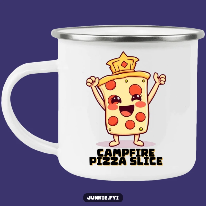 Durable Funny Pizza Slice Camping Mug: Victory Fuel, Great Funny Gift