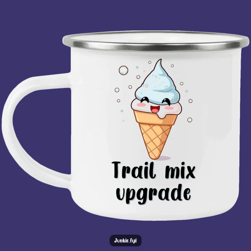 Funny Ice Cream Cone Camping Mug - Durable Sugar Crystals, Outdoor Funny Gift!