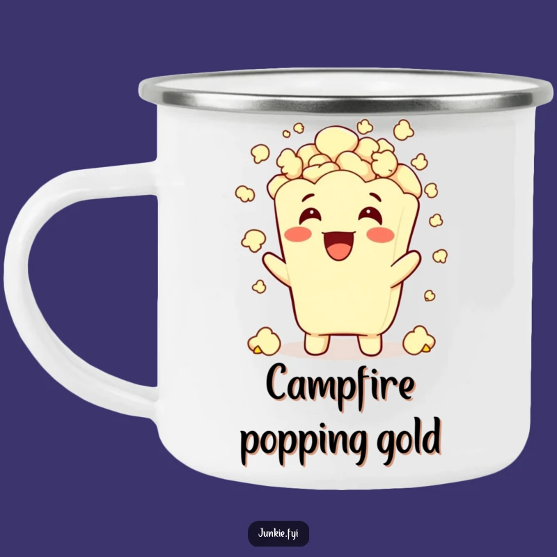 Funny Popcorn Campfire Mug: Fuel Your Adventures with Snack Joy