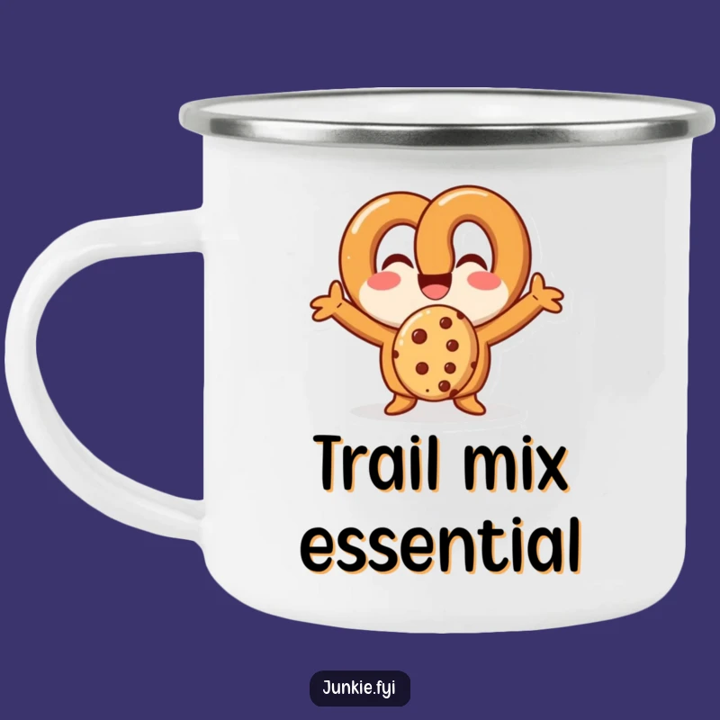 Funny Pretzel Campfire Mug: Fuel Your Adventures with Cookie-Loving Humor
