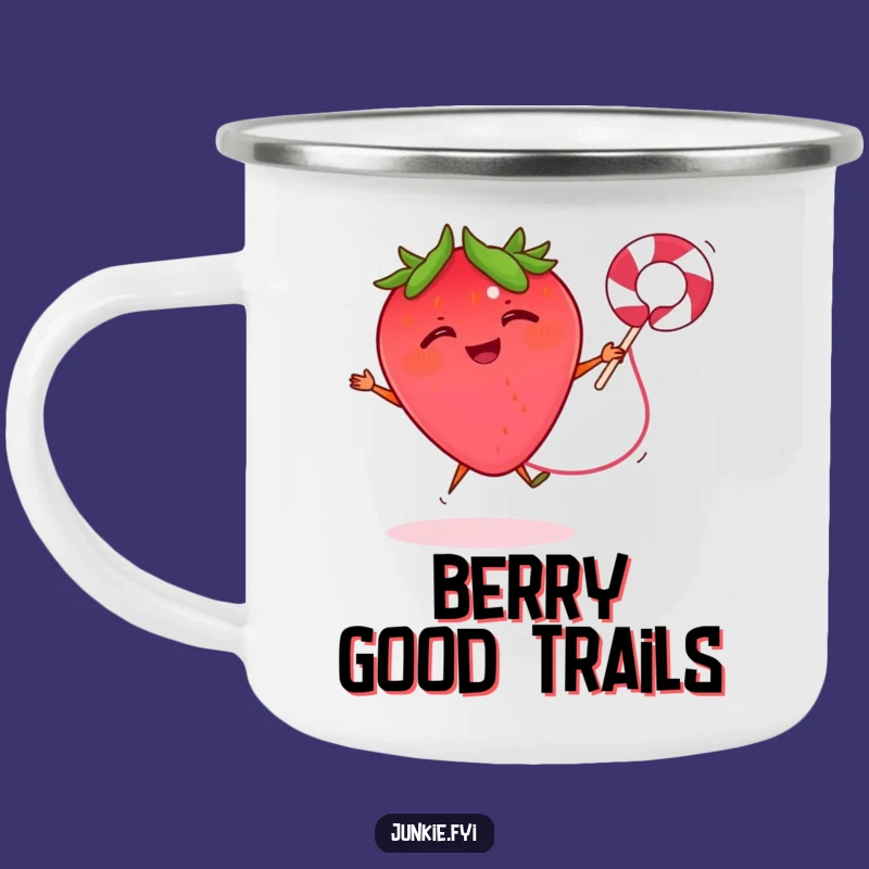 Funny Strawberry Rope Camping Mug - Outdoor Active Drinkware, Great Gift for Campers