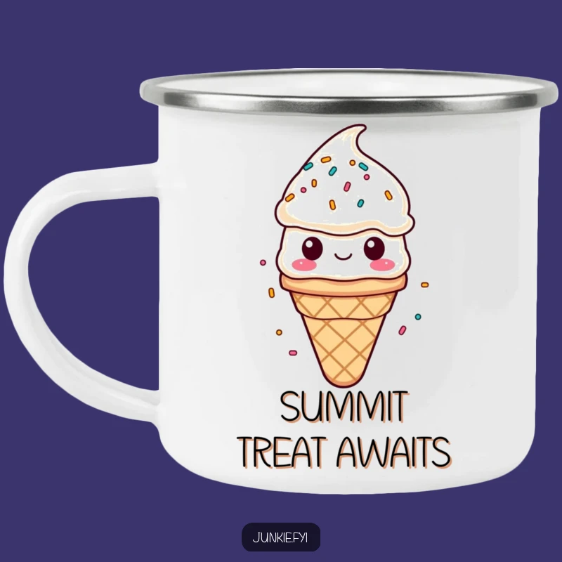 Funny Ice Cream Camping Mug - Sprinkled Outdoor Bliss Gift