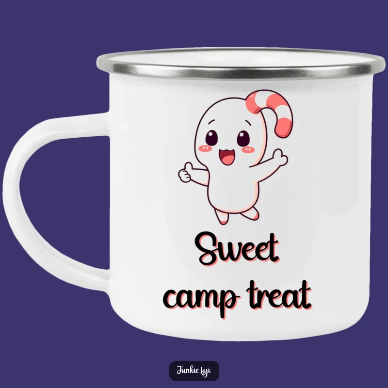 Rustic Funny Candy Cane Camping Mug: Holiday Cheer on the Go