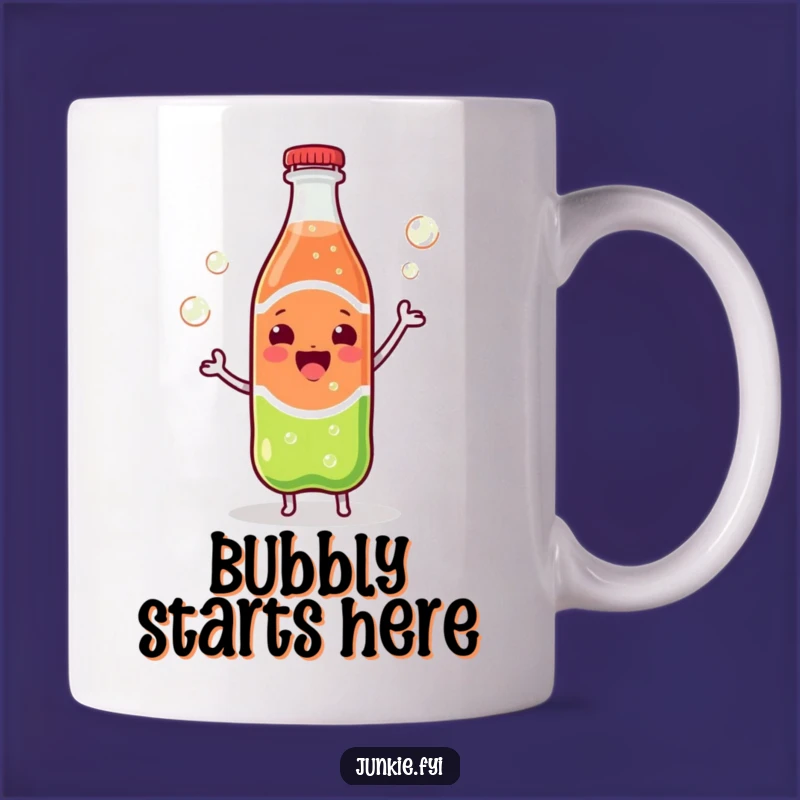 Funny Kawaii Soda Dance Mug: Joyful Bubbles Party - Perfect Gift
