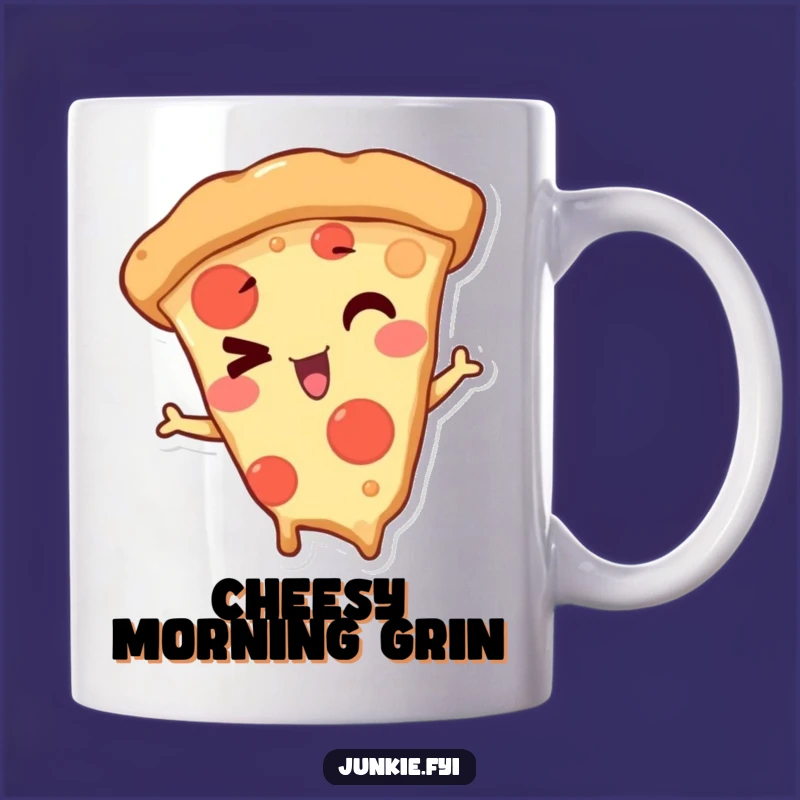 Funny Winking Pizza Slice Mug: A Playful Gift for Pizza Lovers