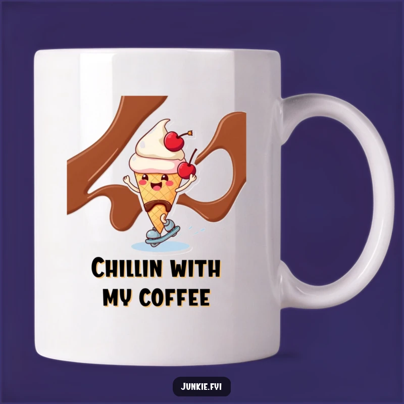 Funny Ice Cream Skating Mug: Hilarious Dessert Fun for Sweet Gift Seekers