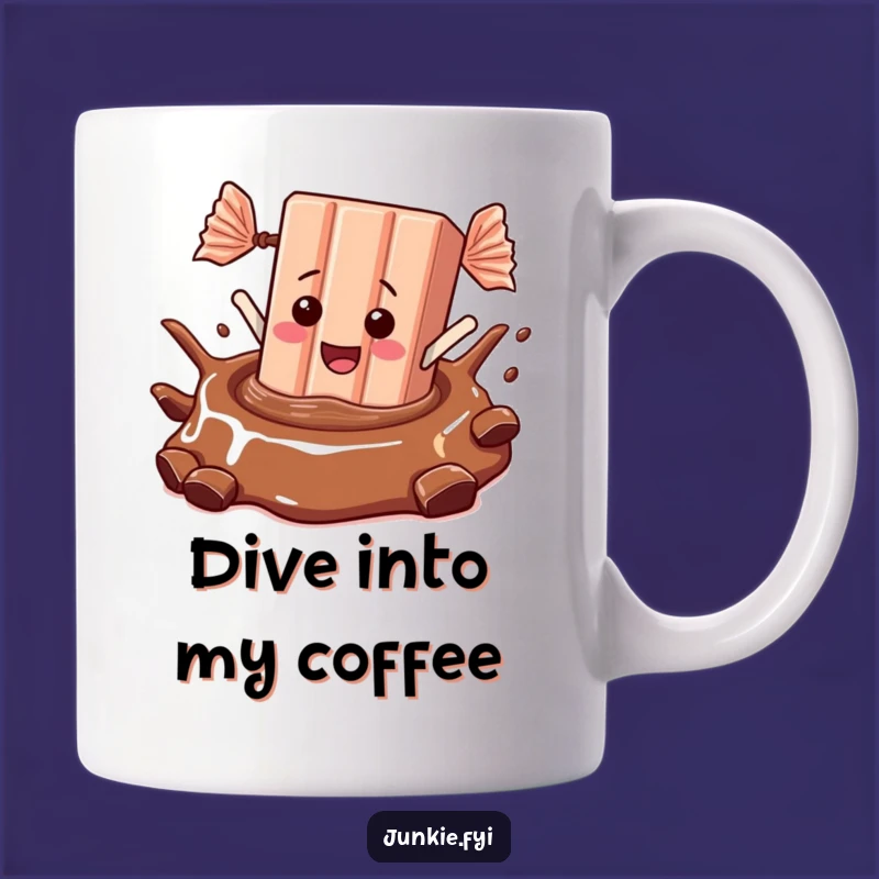 Funny Candy Bar Dive Mug: A Sweet and Hilarious Gift for Chocolate Lovers