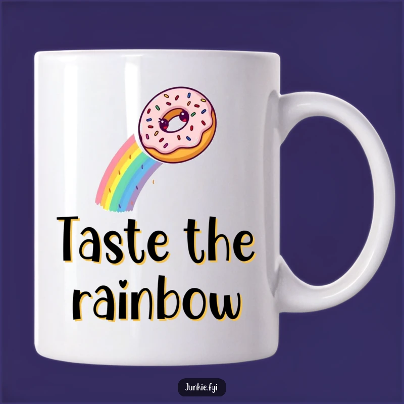 Funny Donut Rainbow Mug: Slide into Fun with this Sweet, Hilarious Gift