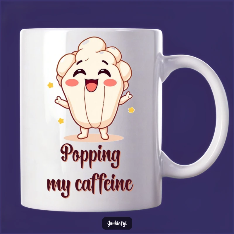 Funny Popcorn Burst Mug: Start Your Day with Pop!