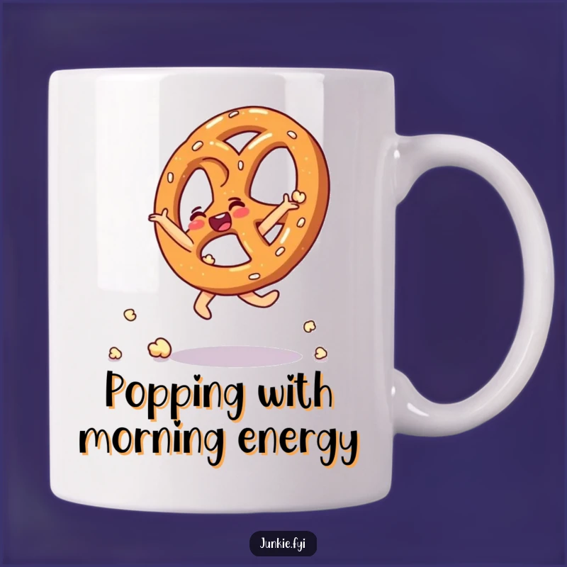 Funny Pretzel Popcorn Cartwheel Mug: Start Your Day with Zing