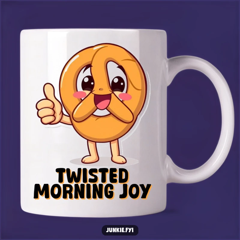 Funny Thumbs Up Pretzel Mug: A Hilarious Gift for Snack Lovers