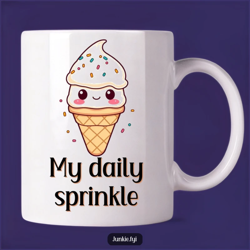 Funny Ice Cream Mug - Contented Sprinkles Shower Gift