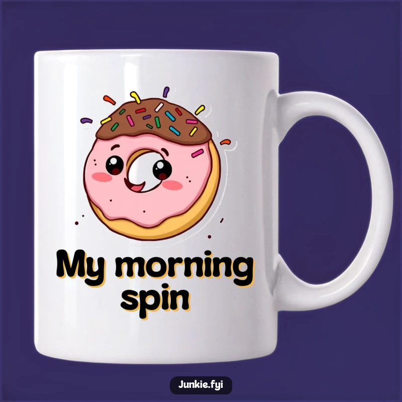 Funny Donut Spin Mug: A Hilarious Treat for Coffee Lovers