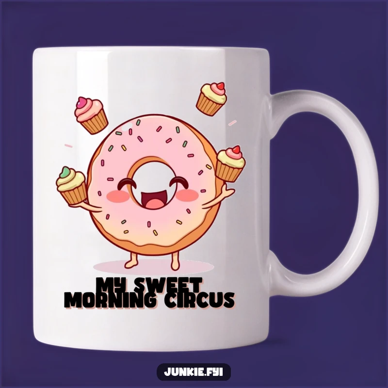 Funny Donut Juggling Cupcakes Mug: A Hilarious Treat for Dessert Lovers and Gift Seekers
