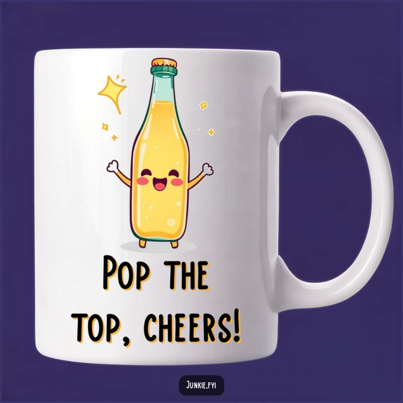 Funny Soda Bottle Fizz Mug - Celebratory Drink Gift