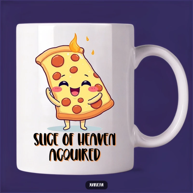 Funny Pizza Hug Mug: A Delighted Food Character Loves Pizza, A Perfect Funny Gift