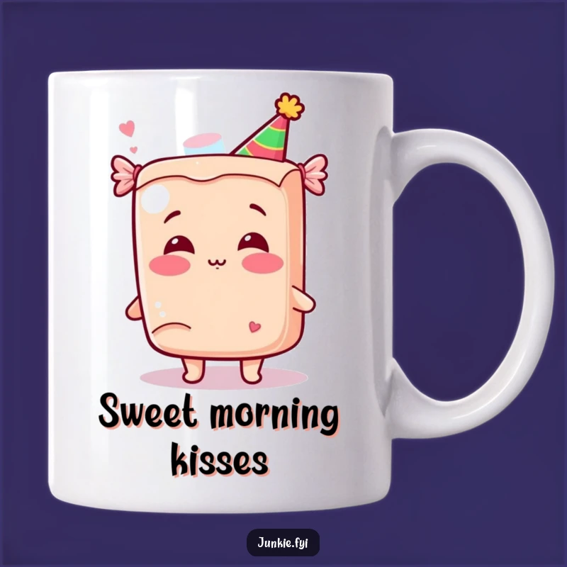 Funny Giggling Candy Mug: Kawaii Sweet Treat Character, Perfect Humorous Gift for Candy Lovers!