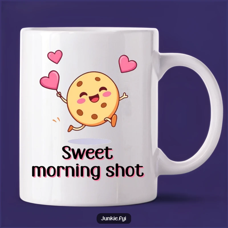 Funny Cookie Candy Heart Mug - Whimsical Sweet Gift for a Cheerful Person