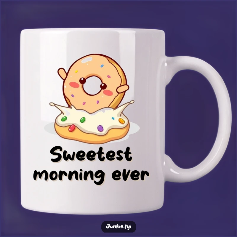 Funny Donut Flip Mug - Sweet & Hilarious Gift for Treat Lovers