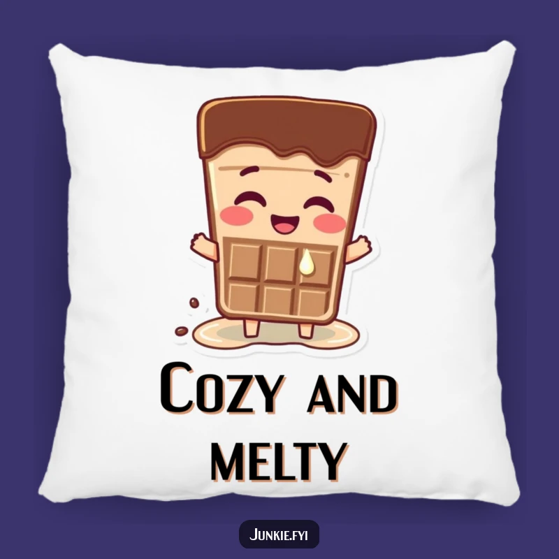 Funny Happy Chocolate Pillow - Cozy Comfort with Sweet Excitement Gift