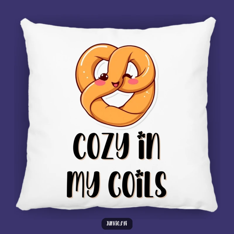 Soft Funny Kawaii Pretzel Twist Pillow: Joyful Shape Comfort - Cozy Gift