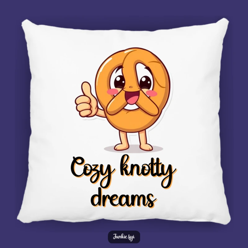 Cozy Funny Thumbs Up Pretzel Pillow: Comfort with a Positive Twist