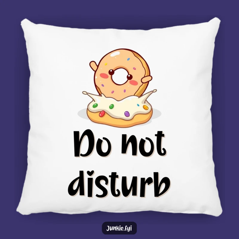 Funny Donut Frosting Flip Pillow - Cozy Comfort with a Sweet Touch