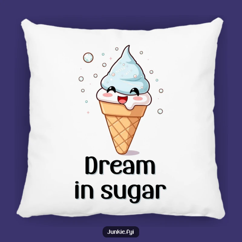 Funny Ice Cream Cone Pillow - Sugar Crystals Comfort, Adorable Funny Gift!