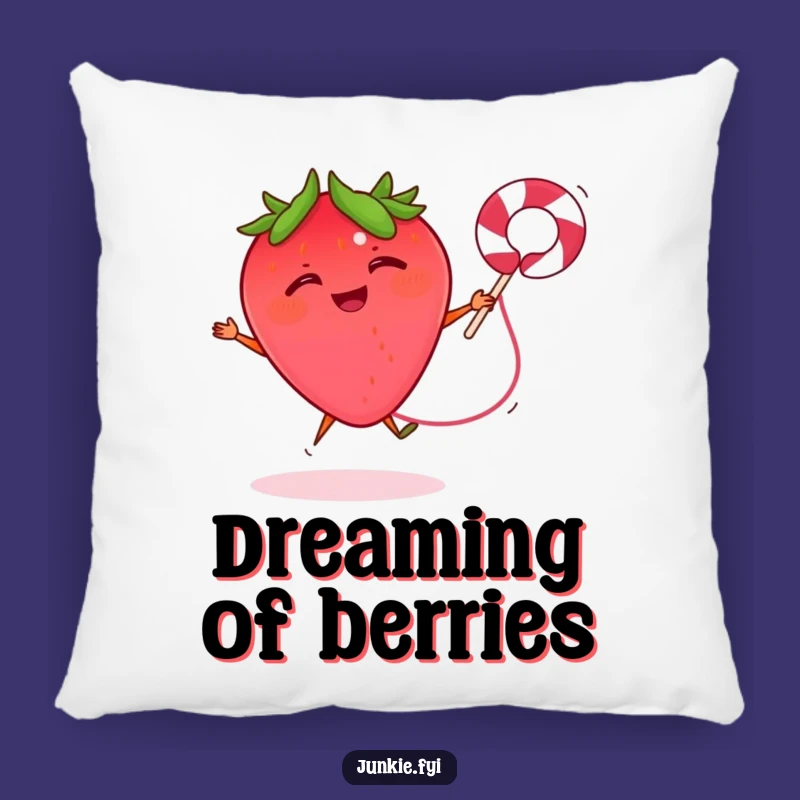 Funny Strawberry Rope Pillow - Cozy Active Cushion, Perfect Humorous Gift