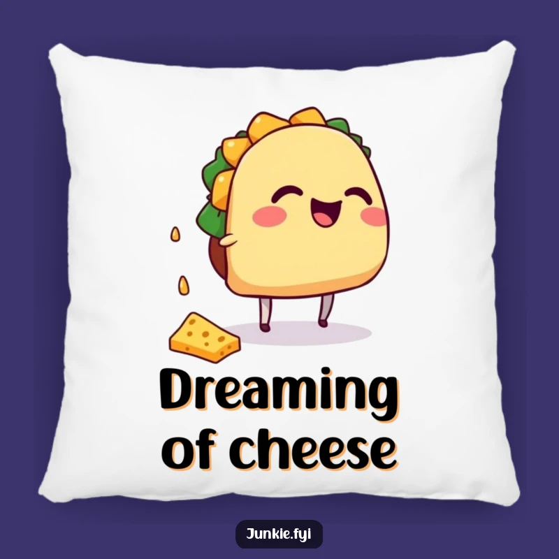 Funny Taco Cheese Nap Pillow - Cozy Comfort with a Cheesy Twist