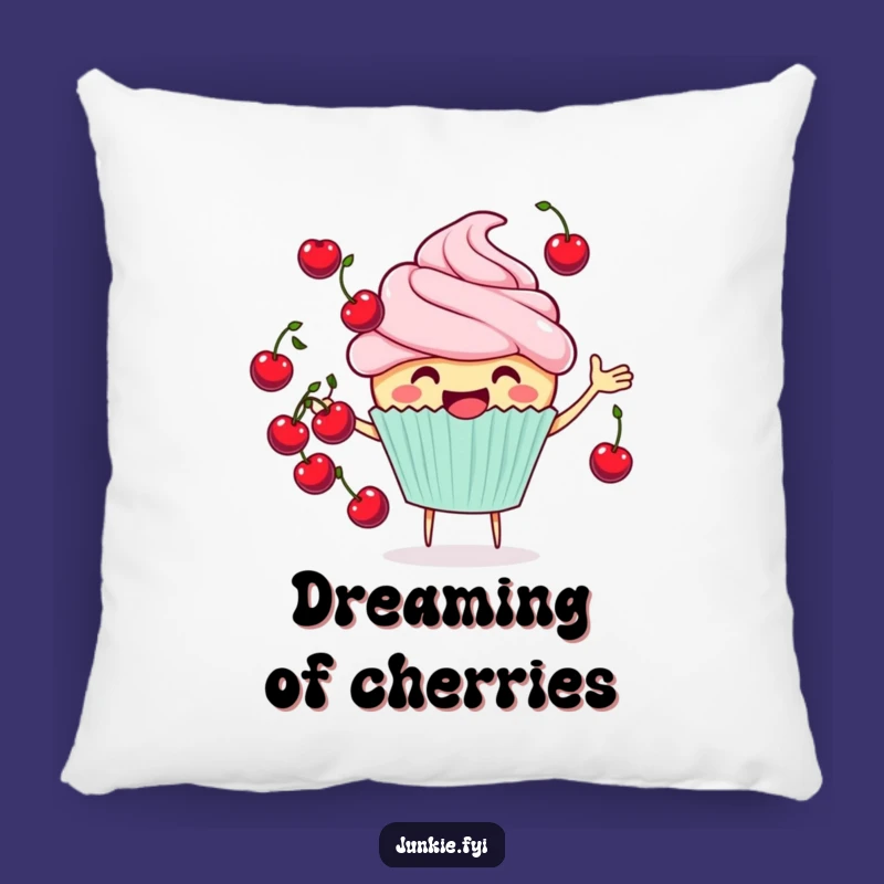 Funny Cupcake Pillow - Cheerful Juggler, Cute Funny Gift Accent