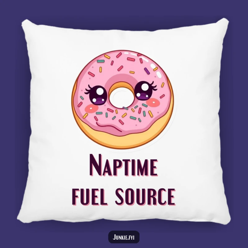 Funny Donut Sprinkles Pillow: Snuggle Up with Sweet Humor