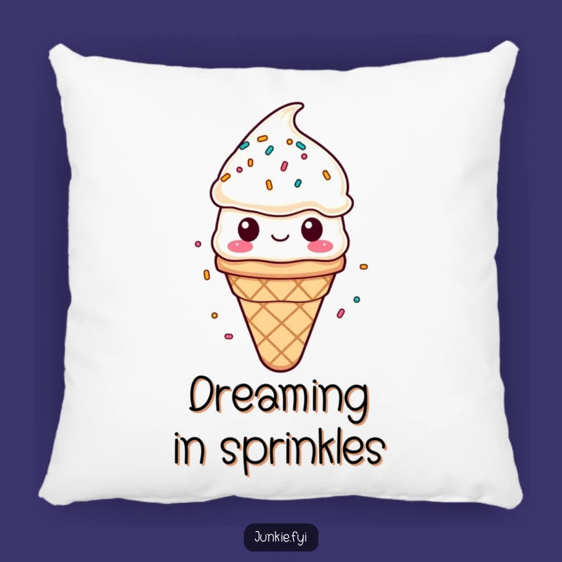 Funny Ice Cream Pillow - Cozy Bliss with Sprinkles Gift