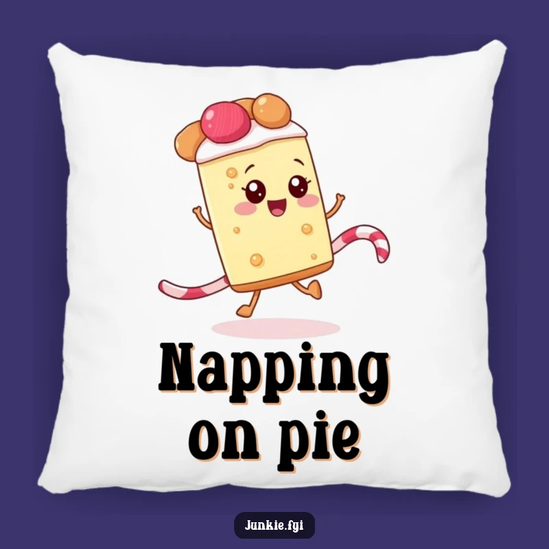 Funny Pie Skipping Pillow - Cozy Sweet Cushion, Perfect Humorous Gift