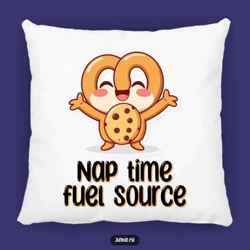 Funny Pretzel Comfort Pillow: Huggable Humor for Snack Enthusiasts