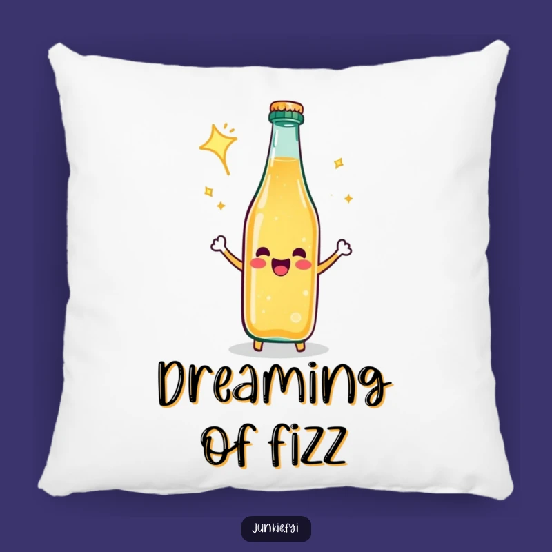 Funny Soda Bottle Fizz Pillow - Comfy Celebration Accent