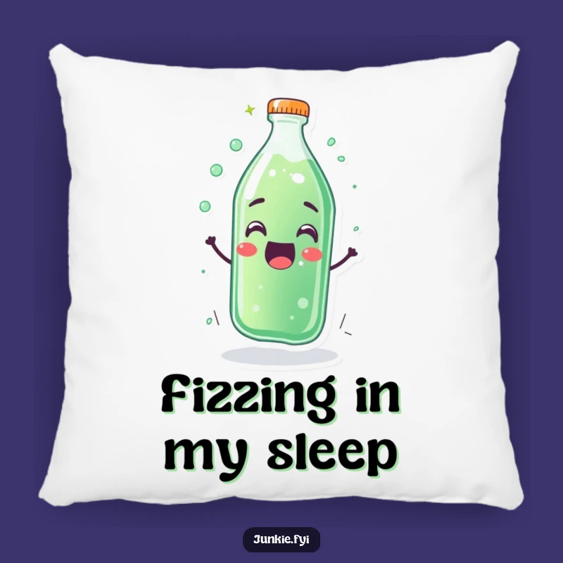 Funny Soda Bottle Pillow - Cozy Fizzing Fun Gift