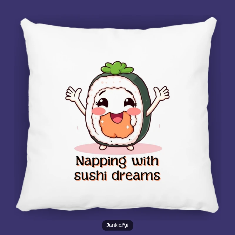 Funny Sushi Shimmy Pillow: Soft Roll Character, Comfy Humorous Gift for Couch!